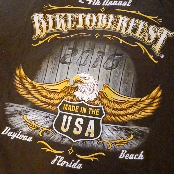 Biker Beer Fest 24th Annual 2016 Daytona Beach Florida t-shirt brand new - Picture 3 of 6